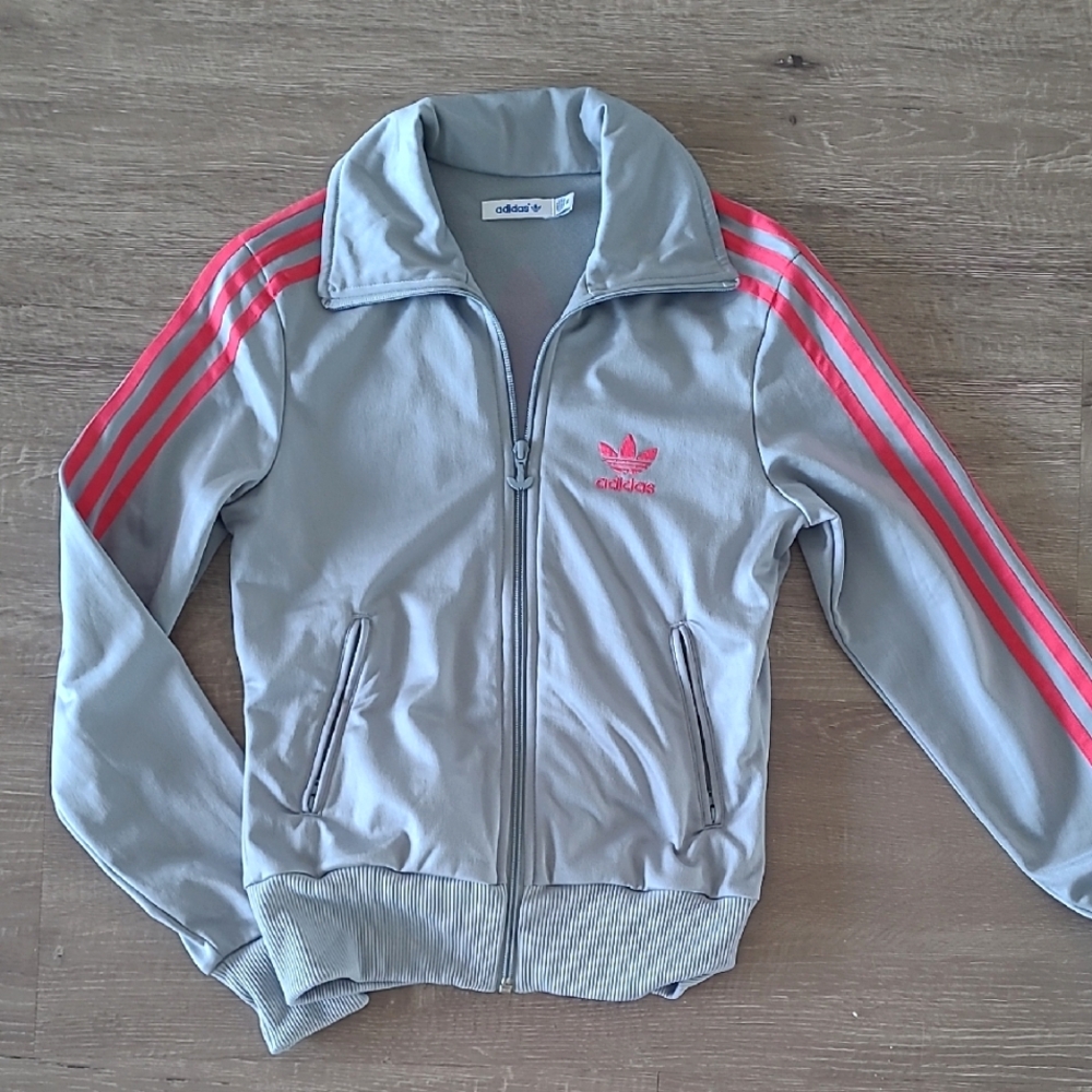 Adidas Silvet/Grey Track Jacket